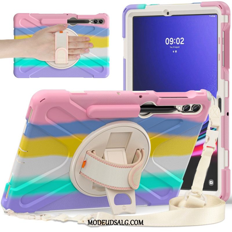 Cover Samsung Galaxy Tab S9 Plus Telefon Etui Modstandsdygtig Støtte Og Skulderrem