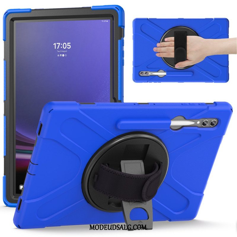 Cover Samsung Galaxy Tab S9 Ultra Tredobbelt Beskyttelsesstrop Og Støtte