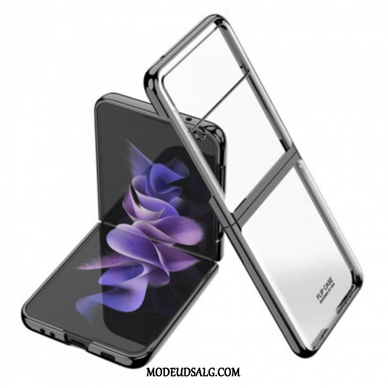 Cover Samsung Galaxy Z Flip 3 5G Flip Cover Metal Stil Kanter