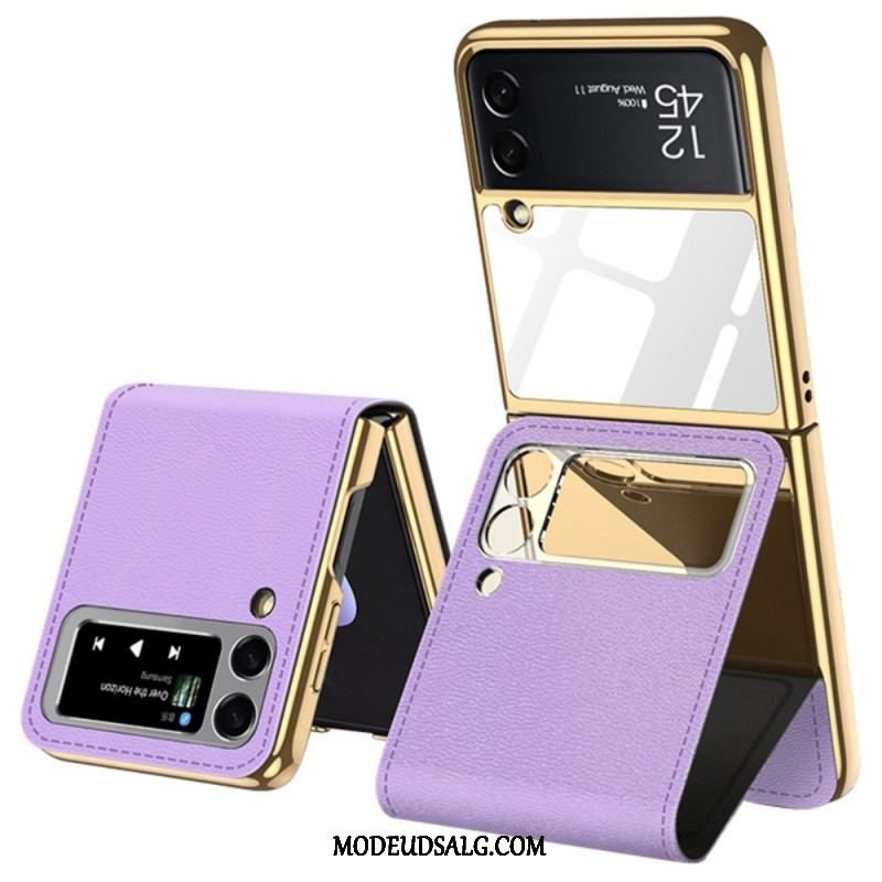 Cover Samsung Galaxy Z Flip 3 5G Flip Cover Spejl Og Aftageligt Stativ