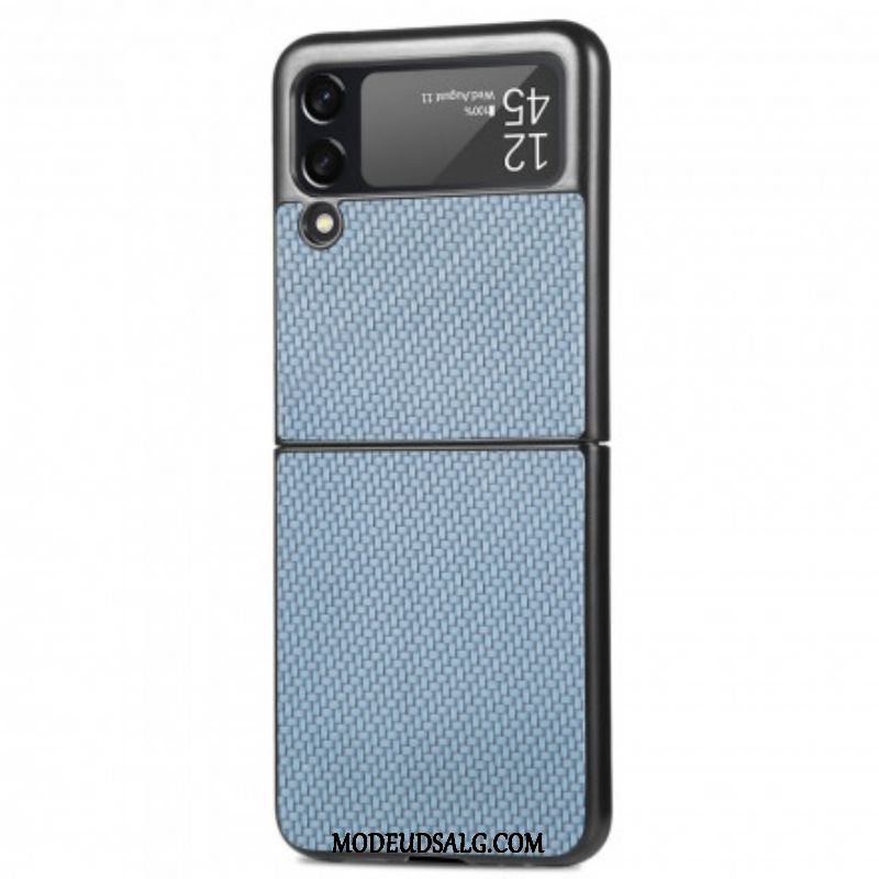 Cover Samsung Galaxy Z Flip 3 5G Flip Cover Tekstureret Kulfiber