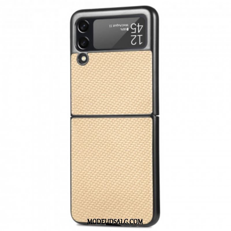 Cover Samsung Galaxy Z Flip 3 5G Flip Cover Tekstureret Kulfiber