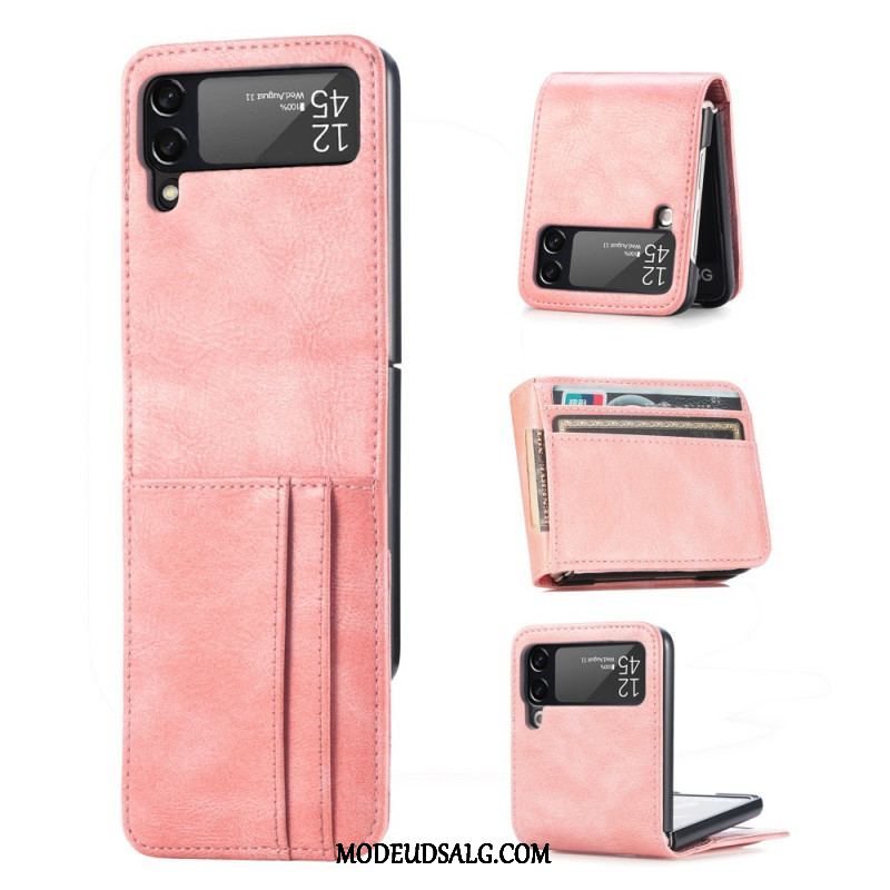 Cover Samsung Galaxy Z Flip 3 5G Punge Etui Flip Cover Stil Læder Pung