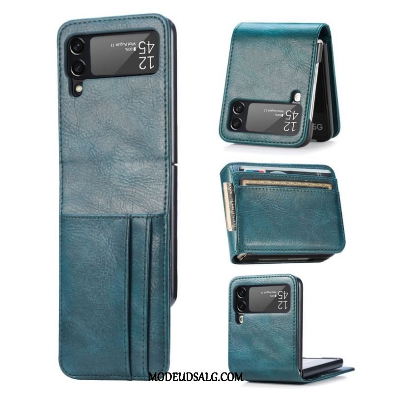 Cover Samsung Galaxy Z Flip 3 5G Punge Etui Flip Cover Stil Læder Pung