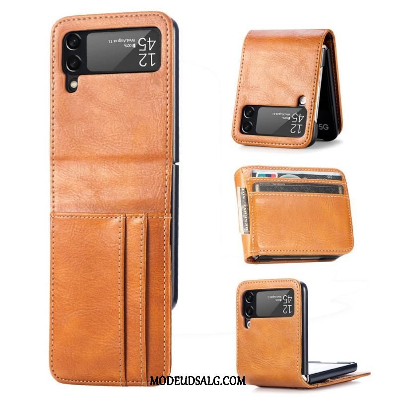 Cover Samsung Galaxy Z Flip 3 5G Punge Etui Flip Cover Stil Læder Pung