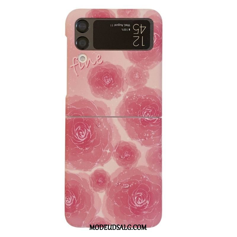 Cover Samsung Galaxy Z Flip 4 Flip Cover Blomster Art