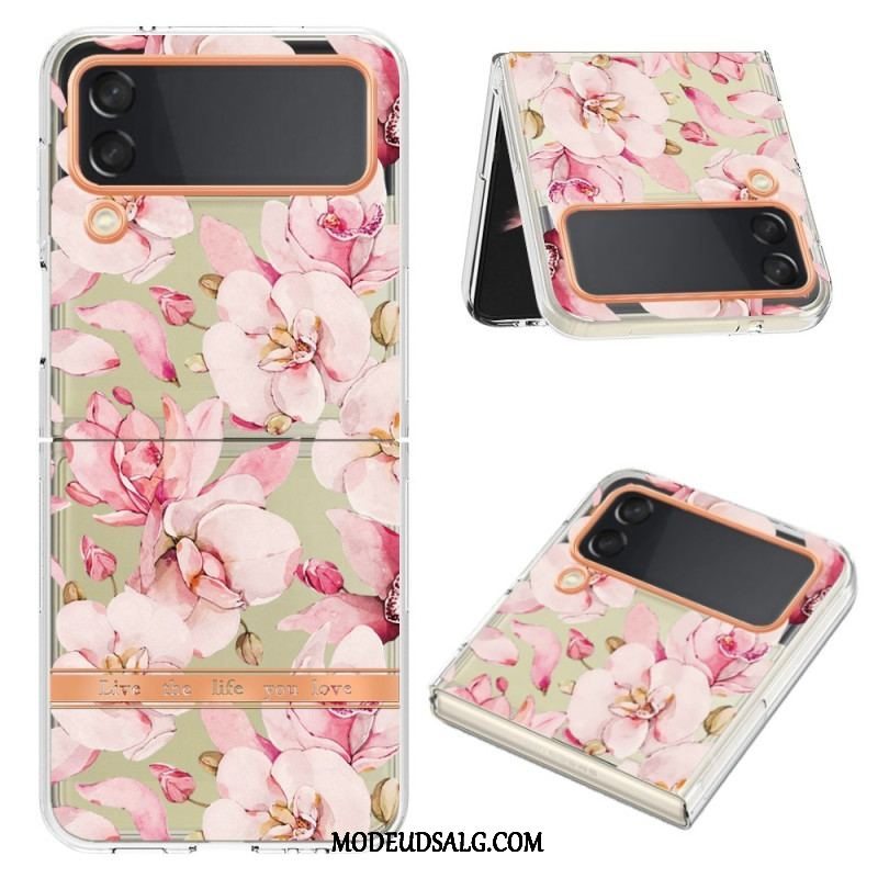 Cover Samsung Galaxy Z Flip 4 Flip Cover Blomstret