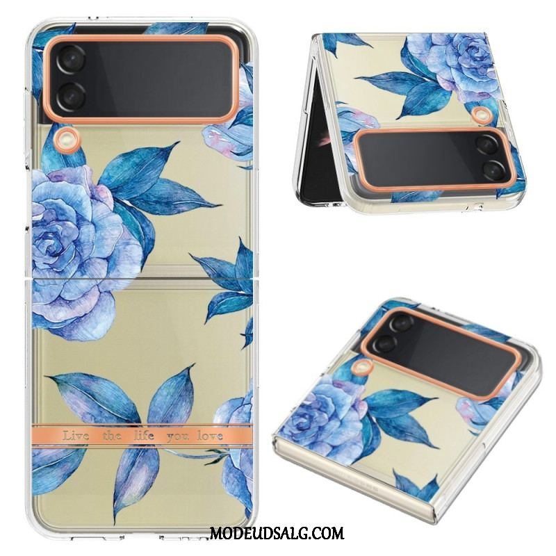 Cover Samsung Galaxy Z Flip 4 Flip Cover Blomstret