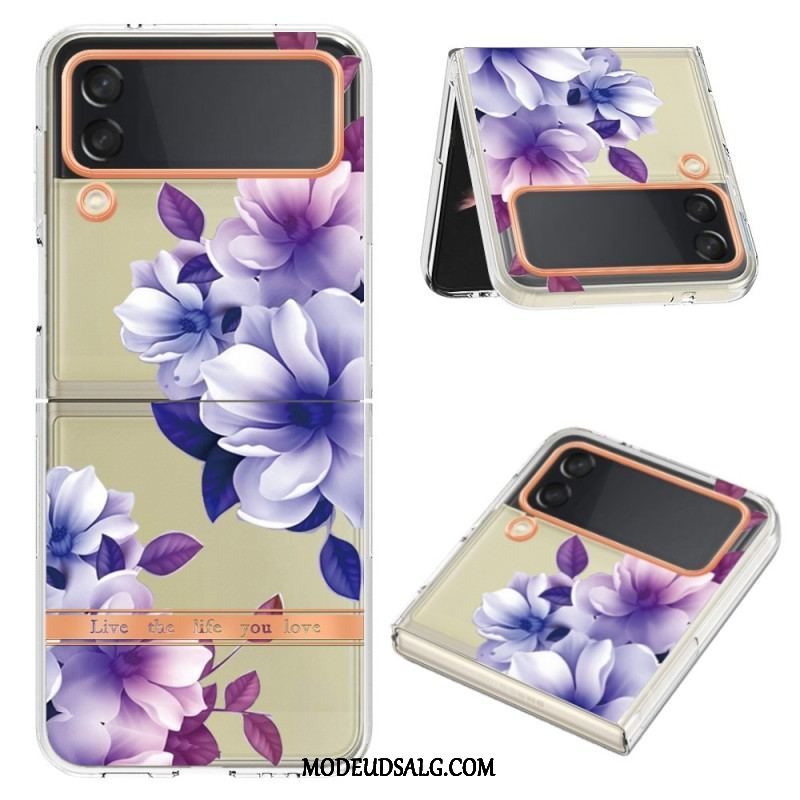 Cover Samsung Galaxy Z Flip 4 Flip Cover Blomstret