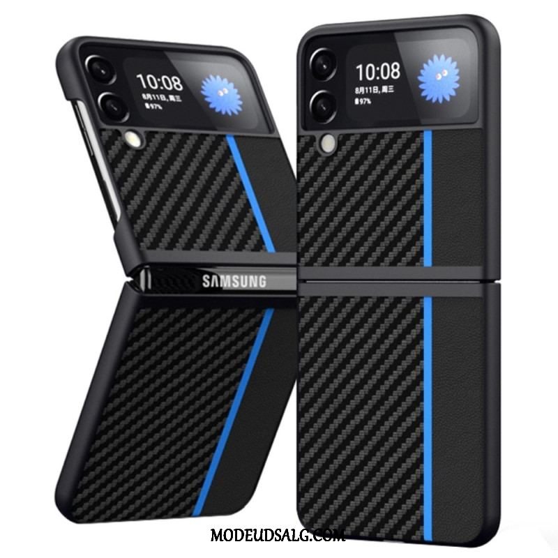 Cover Samsung Galaxy Z Flip 4 Flip Cover Carbon Fiber Line