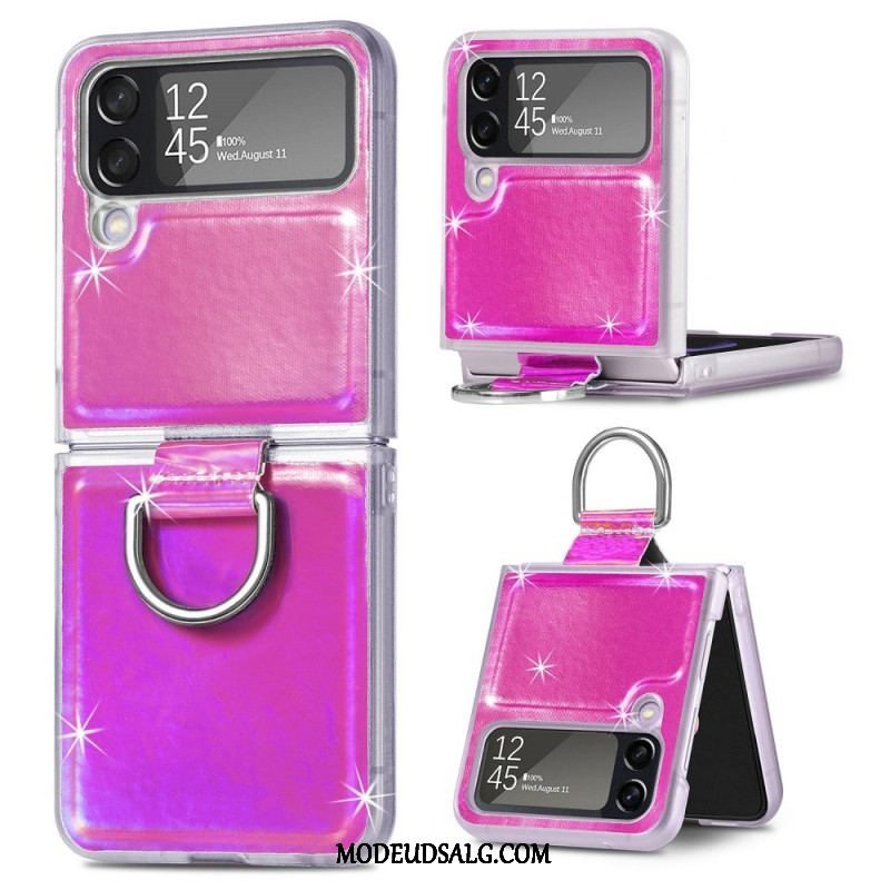 Cover Samsung Galaxy Z Flip 4 Flip Cover Elektriske Farver Og Ring