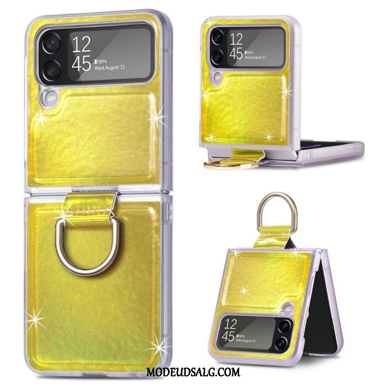 Cover Samsung Galaxy Z Flip 4 Flip Cover Elektriske Farver Og Ring