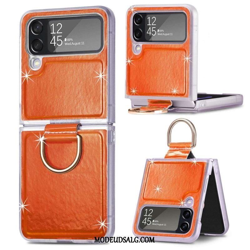 Cover Samsung Galaxy Z Flip 4 Flip Cover Elektriske Farver Og Ring