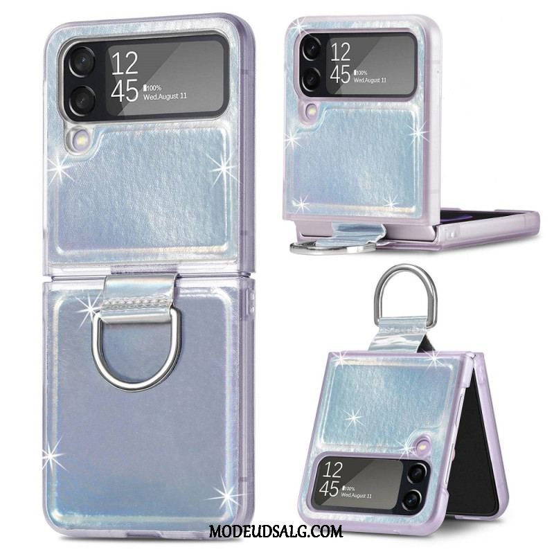 Cover Samsung Galaxy Z Flip 4 Flip Cover Elektriske Farver Og Ring