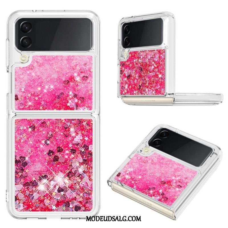 Cover Samsung Galaxy Z Flip 4 Flip Cover Farverige Pailletter