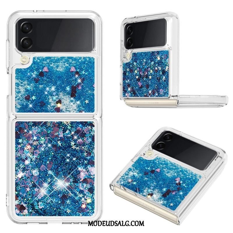 Cover Samsung Galaxy Z Flip 4 Flip Cover Farverige Pailletter