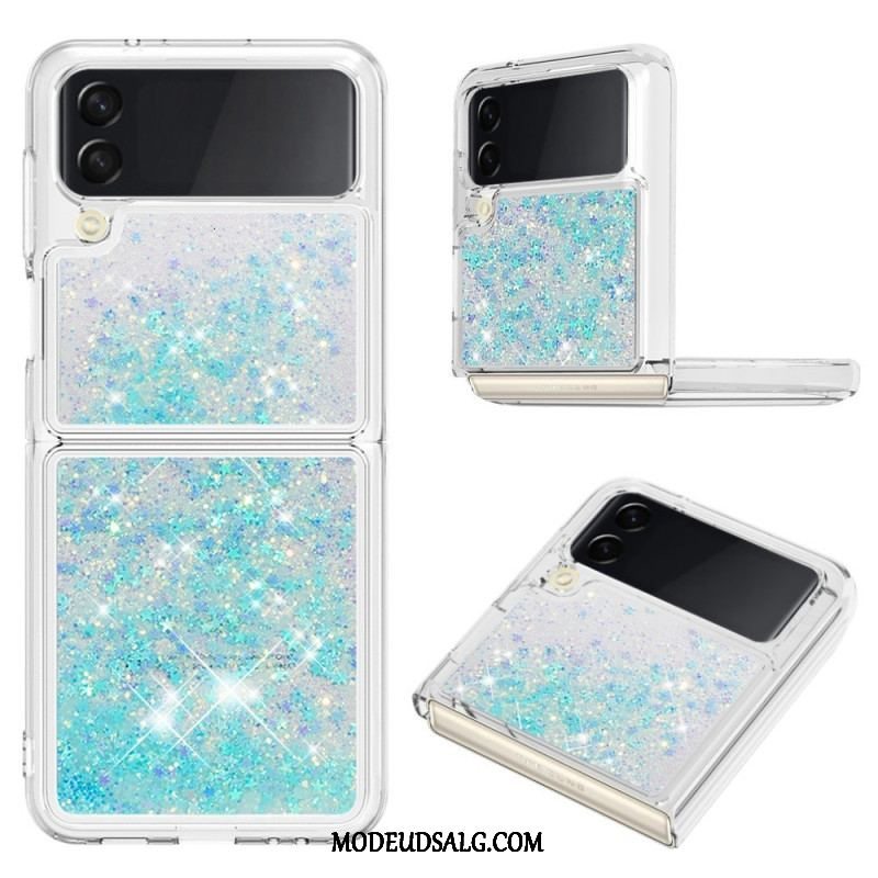 Cover Samsung Galaxy Z Flip 4 Flip Cover Farverige Pailletter