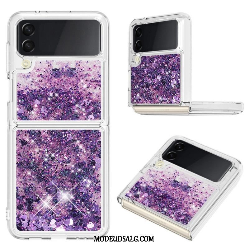 Cover Samsung Galaxy Z Flip 4 Flip Cover Farverige Pailletter