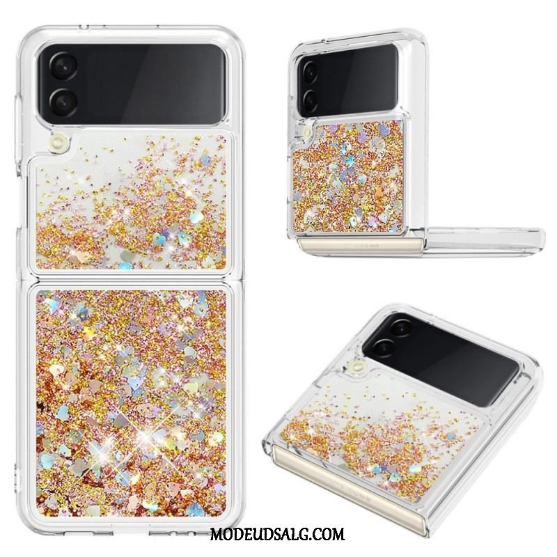 Cover Samsung Galaxy Z Flip 4 Flip Cover Farverige Pailletter