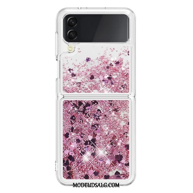 Cover Samsung Galaxy Z Flip 4 Flip Cover Farverige Pailletter