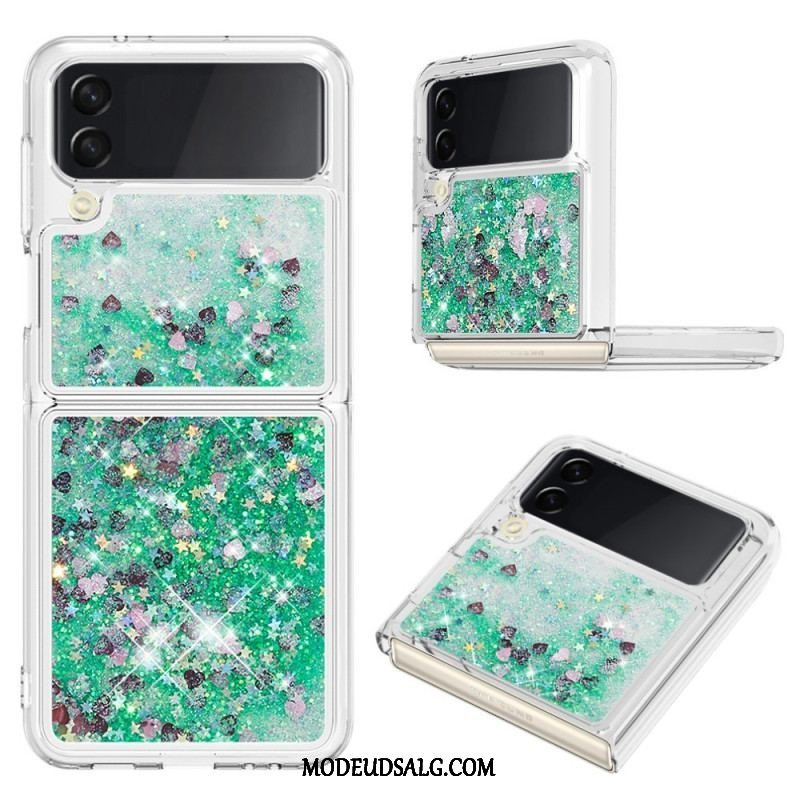 Cover Samsung Galaxy Z Flip 4 Flip Cover Farverige Pailletter