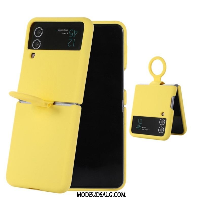 Cover Samsung Galaxy Z Flip 4 Flip Cover Flydende Silikone Med Ring