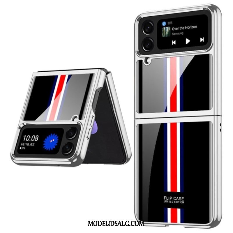 Cover Samsung Galaxy Z Flip 4 Flip Cover Gkk Tricolor Hærdet Glas