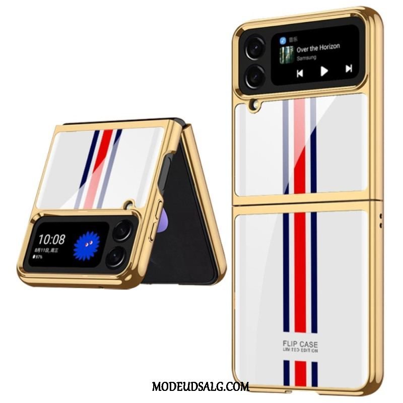 Cover Samsung Galaxy Z Flip 4 Flip Cover Gkk Tricolor Hærdet Glas