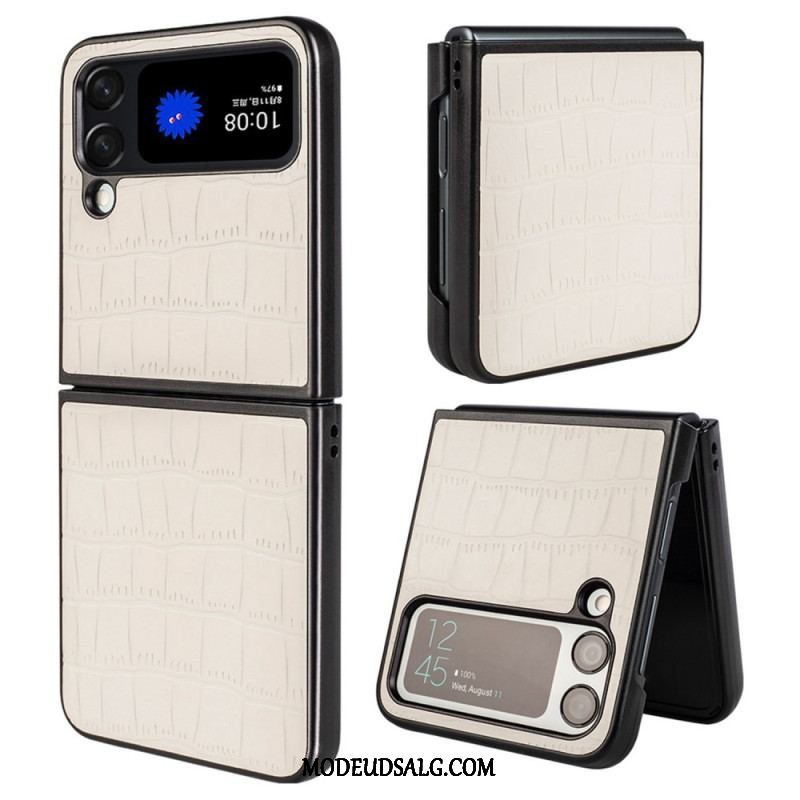 Cover Samsung Galaxy Z Flip 4 Flip Cover Krokodillehudstil