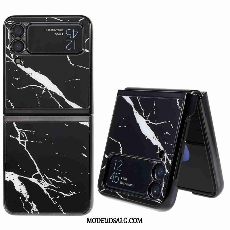 Cover Samsung Galaxy Z Flip 4 Flip Cover Marmor Stil