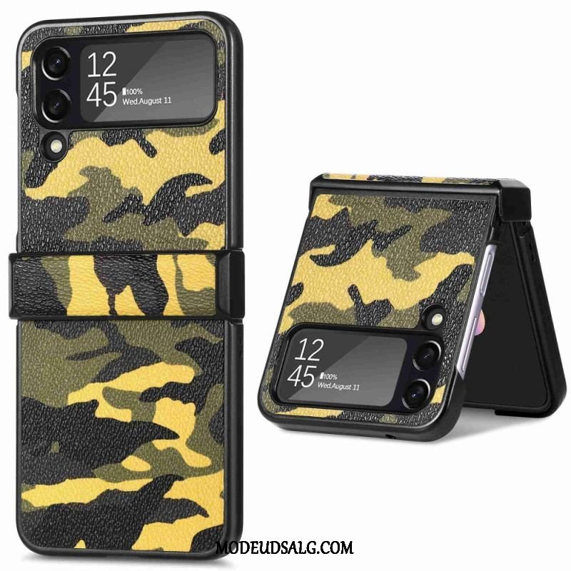 Cover Samsung Galaxy Z Flip 4 Flip Cover Militær Camouflage