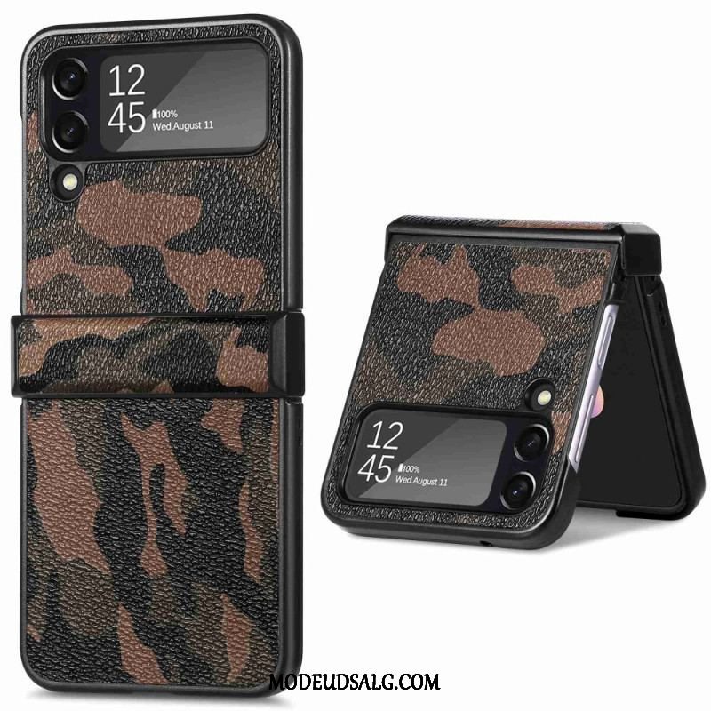 Cover Samsung Galaxy Z Flip 4 Flip Cover Militær Camouflage