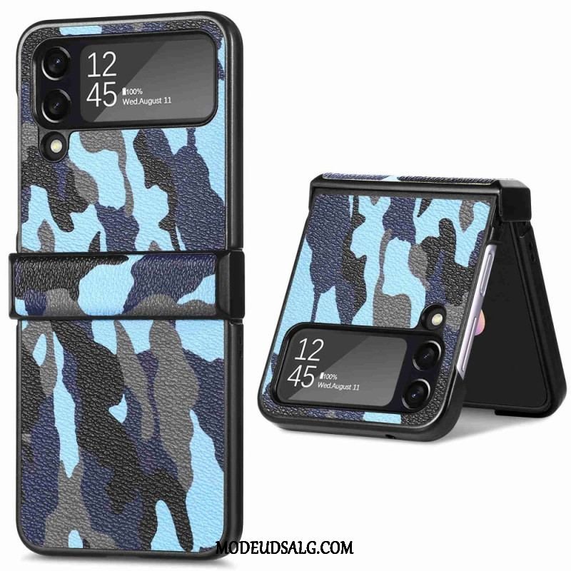 Cover Samsung Galaxy Z Flip 4 Flip Cover Militær Camouflage