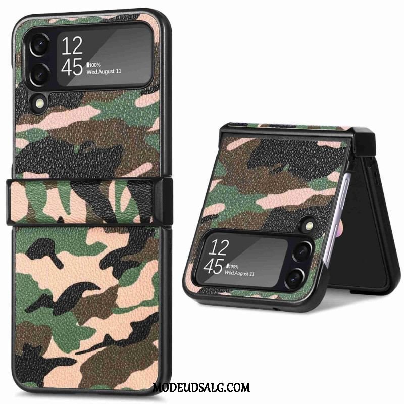 Cover Samsung Galaxy Z Flip 4 Flip Cover Militær Camouflage