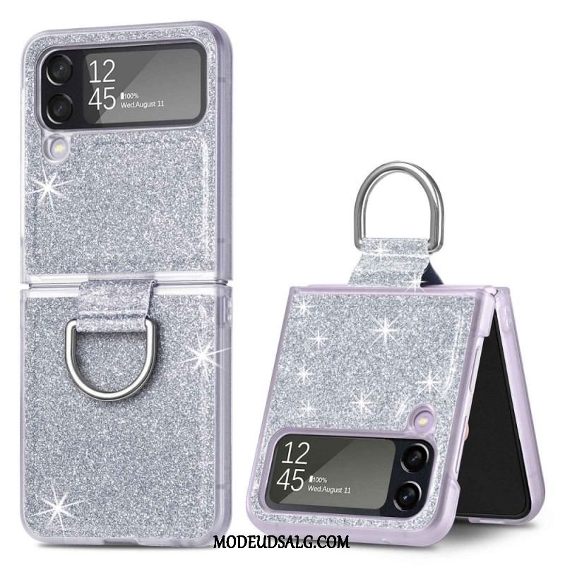 Cover Samsung Galaxy Z Flip 4 Flip Cover Pailletter Og Ring