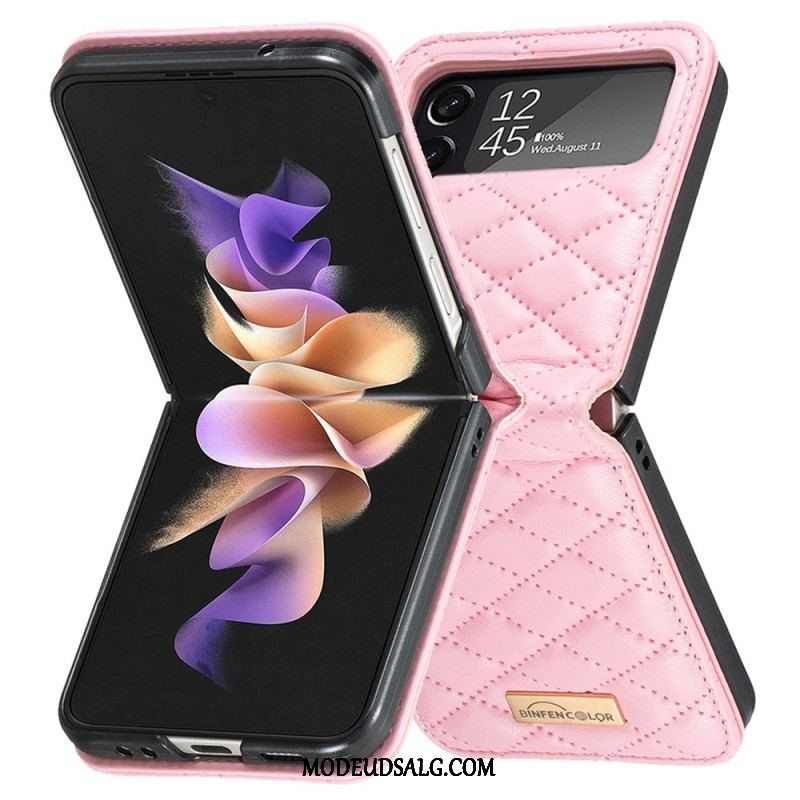 Cover Samsung Galaxy Z Flip 4 Flip Cover Quiltet Binfen Farve