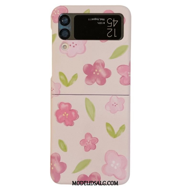 Cover Samsung Galaxy Z Flip 4 Flip Cover Smukke Blomster