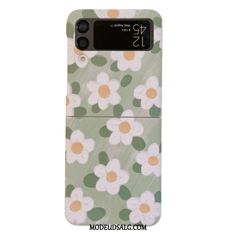 Cover Samsung Galaxy Z Flip 4 Flip Cover Smukke Blomster