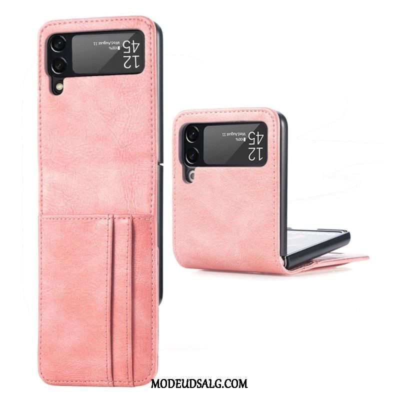 Cover Samsung Galaxy Z Flip 4 Flip Cover Stil Læder Kortholder