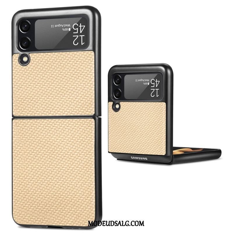 Cover Samsung Galaxy Z Flip 4 Flip Cover Tekstureret Kulfiber