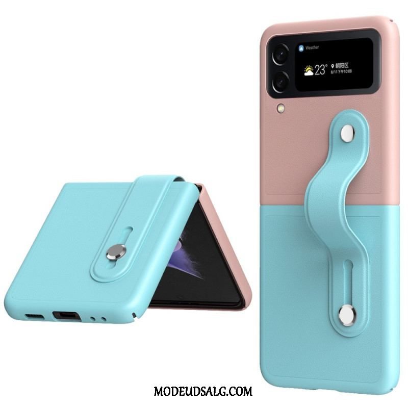 Cover Samsung Galaxy Z Flip 4 Flip Cover Tofarvet Rem