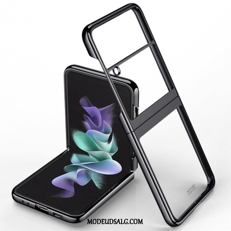 Cover Samsung Galaxy Z Flip 4 Flip Cover Transparent Kontur Metallisk