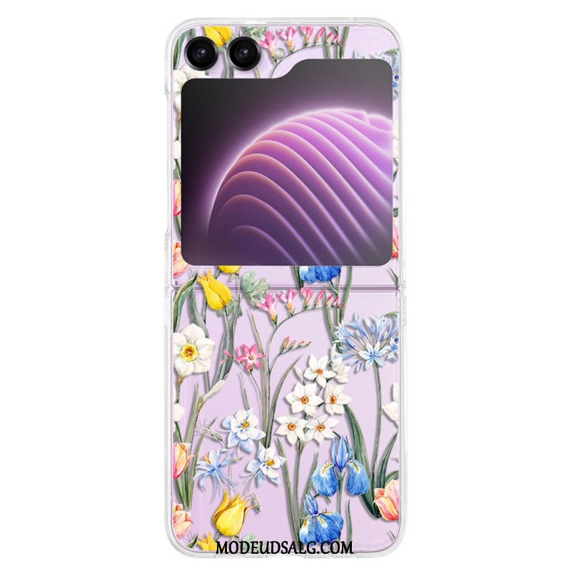 Cover Samsung Galaxy Z Flip 5 Gennemsigtige Fleuretter