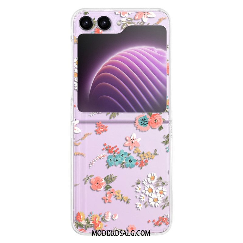 Cover Samsung Galaxy Z Flip 5 Gennemsigtige Fleuretter