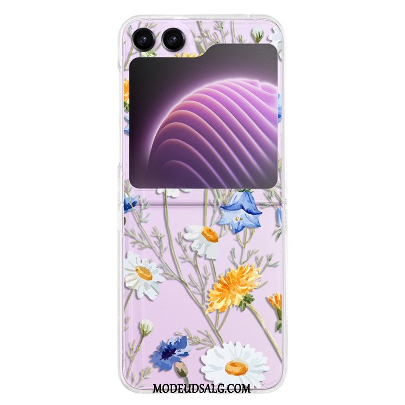 Cover Samsung Galaxy Z Flip 5 Gennemsigtige Fleuretter