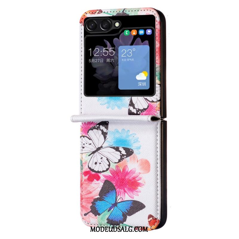 Cover Samsung Galaxy Z Flip 5 Sommerfugle