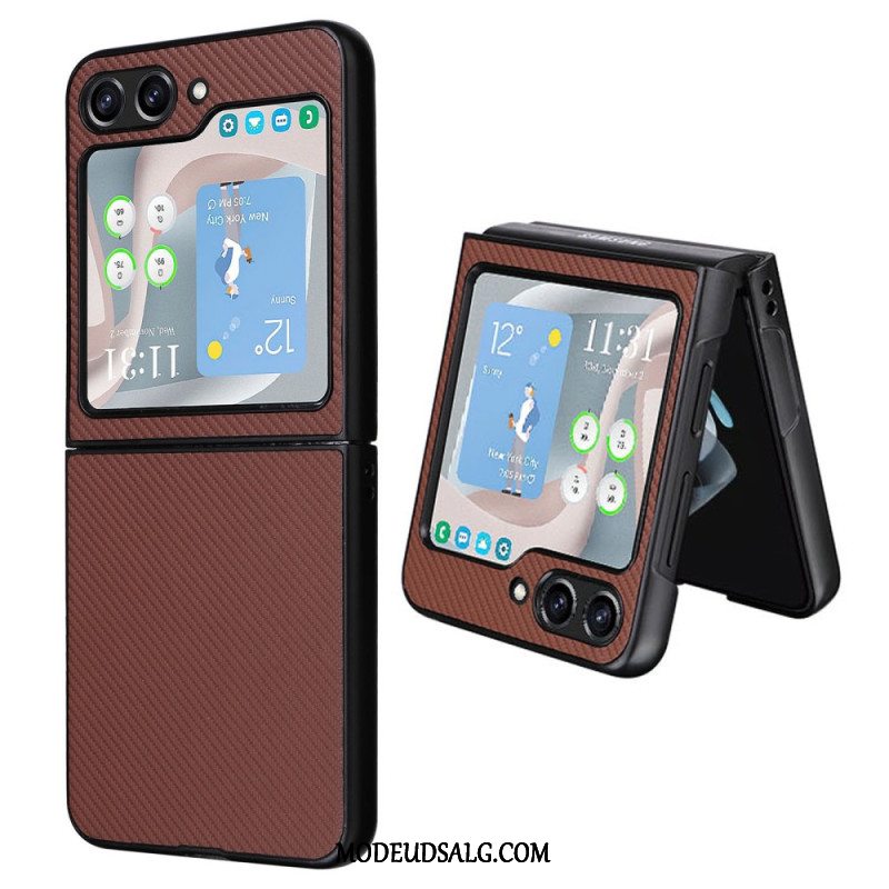 Cover Samsung Galaxy Z Flip 5 Telefon Etui Klassisk Kulfiber