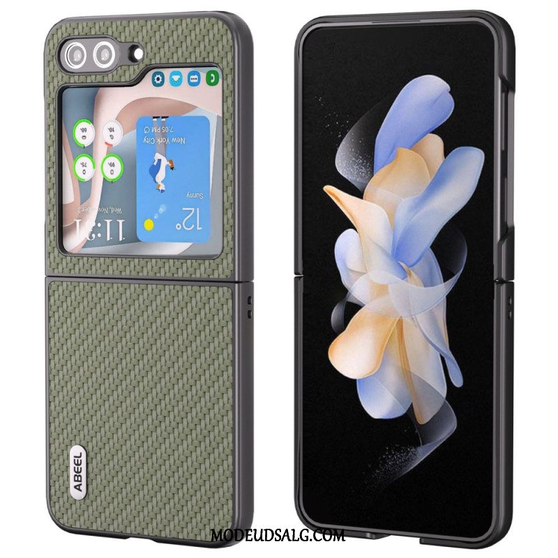 Cover Samsung Galaxy Z Flip 6 Telefon Etui Abeel Carbon Fiber Design