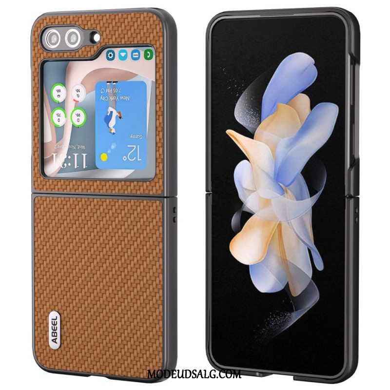 Cover Samsung Galaxy Z Flip 6 Telefon Etui Abeel Carbon Fiber Design