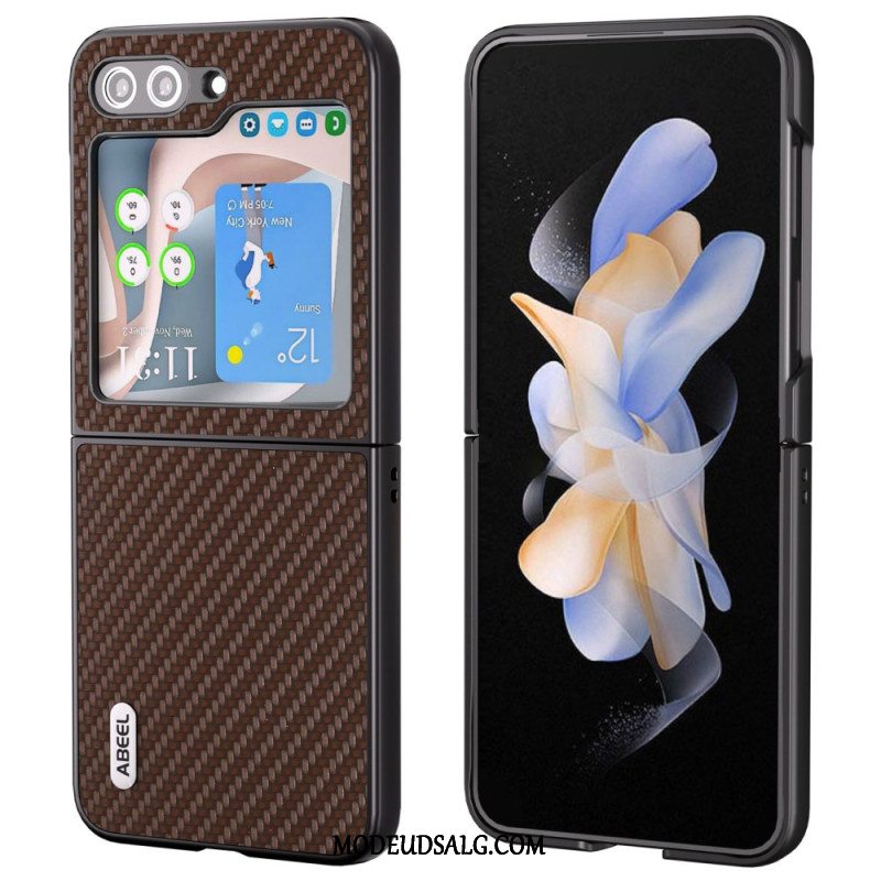 Cover Samsung Galaxy Z Flip 6 Telefon Etui Abeel Carbon Fiber Design